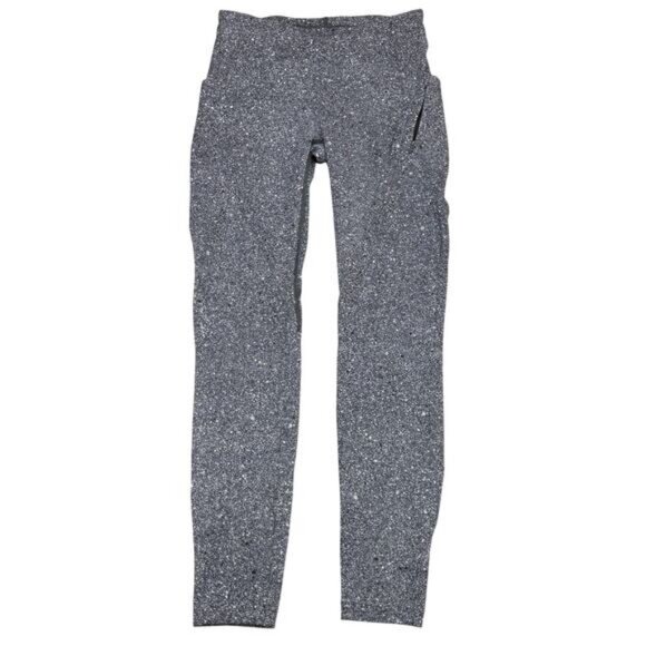 Lululemon Lead The Pack Tight Luxtreme 28" In Luminesce Splatter White Black - Picture 5 of 9